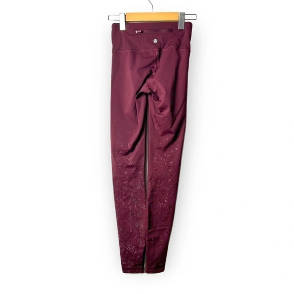 Lululemon Speed Wunder  Mid-Rise Tight 28" *Speckle Shine Garnet - Picture 6 of 14